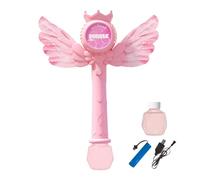 de burbujas LED - Simpático soplador de burbujas recargable con música, juguete luminoso, gadget divertido para niños en edad preescolar, juegos al aire libre, de cumpleaños, kit para