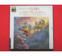 De Burgos, Rafael Mendelssohn Elijah 3LP Angel SAN212-4 EX/EX 1970s 3 LPs boxed with booklet, coloured postage stamp labels, as Rafael Fruhbeck De Burgos, with New Philharmonia Chorus & Orchestra, box has some paper loss at bottom left on front panel