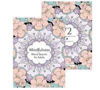 de búsqueda de Palabras - Actividades de Ejercicio Cerebral portátil, Páginas de Ejercicio de Enfoque de Mindfulness, Libro de jugadas sobre Habilidades cognitivas | Desafíos de búsqueda