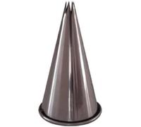 de Buyer 2112, 14N Little Venice Cake Company Rizado Tipo Corona para Boquilla D5 con 5 Dientes sin Soldadura 5,3 cm Acero Inoxidable