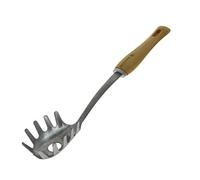 De Buyer 2701.09 - Cuchara para espagueti (acero inoxidable, mango de madera)