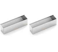 DE BUYER, ARO INOX RECTANGULAR 10X2,5X3,L 10 x l 2,5 cm-3943.10 (Paquete de 2)