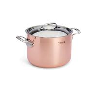 De Buyer, CACEROLA BAJA COBRE PRIMA MATERA ø24CM CON TAPA INOX,-6243.24