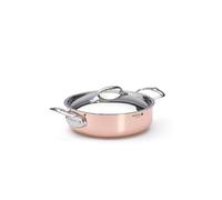 De Buyer, CACEROLA BAJA MONTURAS INOX CON TAPADERA PRIMA MATERA INDUCTION Ø24CM--6241.24