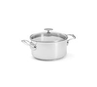 De Buyer, CACEROLA MILADY CON TAPA DE VIDRIO Ø 20CM,3427.20 | Fabricado en Francia, acero inoxidable 18/10 resistente y resistente, fondo sándwich, todos los fuegos + horno