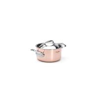 De Buyer, CACEROLA MONTURAS INOX CON TAPADERA PRIMA MATERA INDUCTION Ø 16 CM--6242.16