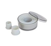 De Buyer, CAJA DE 9 CARTADORES REDONDOS PLASTICO, LISOS / Ø2,10 CM H.3,5--4308.00