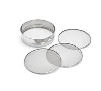 De Buyer, CEDAZO HARINA CON 4 MALLAS INTERCAMBIABLES INOXØ21CM 0.5-1-2-3MM-Ø 21 cm, Altura 6 cm-4605.21