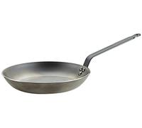 De Buyer Coupe Lyonnaise - Sartén para freír redonda, mango con chapa de hierro, 28 centímetros