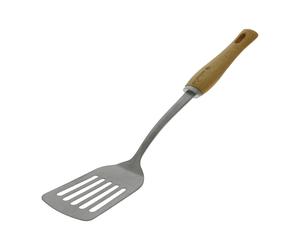 De Buyer Espátula ranurada con mango de madera De Buyer B Bois acero inoxidable