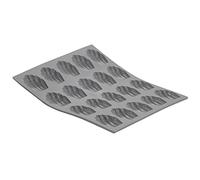 De Buyer, MOLDE SILICONA ELASTOMOULE 21x17,6cm, 20 MINI-MAGDALENA de 4x3 cm,-1851.21D