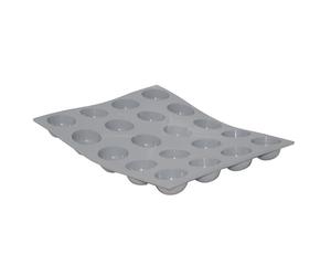 De Buyer, MOLDE SILICONA ELASTOMOULE-MINI-MEDIA ESFERA-30X20CM-20 PASTELES-Ø3CM--1850.21