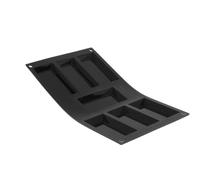 De Buyer, MOLDE SILICONA MOUL FLEX-29,5X17,3CM 7 FINANCIERS DE 9,5X4,5X1,2 CM ALTURA 1,2 CM,1976.03