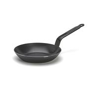 de Buyer - Sartén de acero al carbono azul de 2 mm de grosor, superficie de cocción de 8 pulgadas de diámetro, superficie de cocción de 5.5 pulgadas, apta para horno, acabado naturalmente