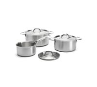 De Buyer set de cacerolas con tapas de Buyer Alchimy 6 piezas Acero inoxidable