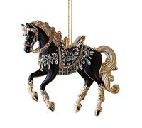 de caballo, 8,2 x 8 cm, decoración de caballo de Navidad, 2D acrílico Suncatcher Pendant Decor | para mujeres, niñas, hogar, vacaciones, mesa, pared, ventana, decoración de escritorio interior
