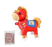 de caballo de , decoración inflable rodante, accesorio de paseo en globo de animales, figura de exhibición de rueda, bonito de evento, celebración en interiores y