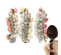 de cabello espiral 8 cm 3 piezas | Bandas de cabello y elásticas para niñas adolescentes niños accesorios cómodos de cola de caballo para el deporte escolar vida cotidiana | Accesorios