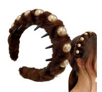 De Cabello Para Mujeres,Cinta para el Cabello Antideslizante | Accesorios De Pelo De Perlas Afelpados Con Púas De Peine | Para Mujeres, Adolescentes, Señoras, Madres, Amigas, Abuelas, Maestras, Acceso