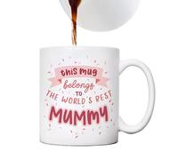 de cafe para mamá - exquisito patrón floral, impresión de textoTaza de caffeTazaza de té y café Regalo para mamá | Tazaza resistente al calor Amor único para hijo, hija para el c