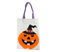 de calabaza de Halloween, bolsas para dulces o golosinas - Bolsas de mano de arpillera impresas calabaza | Bolsas de ligeras para dulces o golosinas, de comestibles reutiliza, d