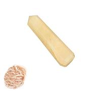 de Calcita amarilla Varita Obelisco Jumbo Reiki Cristal Piedra preciosa Generador de energía espiritual Mesa de equilibrio Decoración Con Rose Desert Selenite-Blessfull Healing