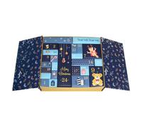 de calendario navideño: juego de Adviento recargable, organizador festivo plegable de cuenta regresiva para días festivos | Soporte de regalo de decoración reutilizable para chimenea de Chocolate