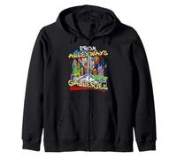 De callejones a galerías Graffiti Art Sudadera con Capucha