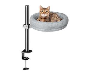 De Cama De Escritorio De Gato - Lugar para Dormir Elevado para Gatos Interiores | Soft De Mesa para Escritorios, Estantes, Mesas De Noche: Cojín para Mascotas para Gatitos, Pequeños Amig