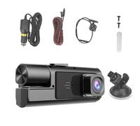 de cámara para Tablero: grabadora para automóvil 1080P, Lente Triple con monitoreo de conducción, Video Inteligente con Captura de incidentes, Accesorio para automóvil, Amplia Cobertura para s