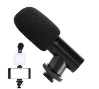 De Caméra Pour Vlogging, Pour Ordinateur Avec Manchon Éponge Coupe-Vent - De Téléphone Portable Pour La Photographie De Vlogging, Vidéo Noir Pour L'enregistrement