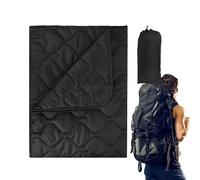 de camping de plumón,Manta de camping impermeable, Manta de viaje al aire libre a prueba de viento, Edredón cálido multifuncional para clima frío, edredón ligero para mochilero para viajes, avión, pla