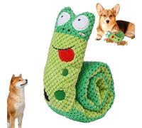 de caracol chirriante para perros - para cachorros, compañero de dentición duradero, interactivo, de peluche para cachorros, entrenamiento, del