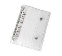 de carpeta de 6 anillas, cuaderno de PVC transparente de doble cierre, cubierta de carpeta de PVC transparente de 6 anillas, carpeta de hojas sueltas para tarjetas de fotos, álbumes de recortes
