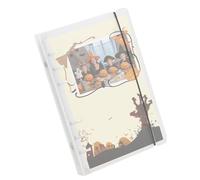 de carpeta de hojas sueltas, organizador de 6 anillos con cierre de correa elástica, resistente al amarilleamiento, suministros de oficina para tarjetas, calcomanías, álbumes, diarios, cuadernos