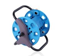 de carrete tubular portátil - Soporte para manguera de jardín de agua, soporte de almacenamiento de jardín para exteriores, acero inoxidable + ABS, organizador de alto rendimiento, herramienta