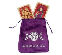 de Cartas de Tarot de Almacenamiento de Cartas Tarots de cordón de satén y | doméstica para runas, cartas de oráculo, baraja de tarot estándar