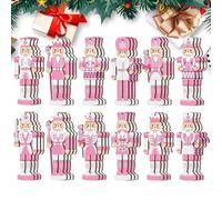 de Cascanueces Dè Ñoel - ois | 36 Piezas de Decoraciones Dë Table Rosas, Cuerda incluida | Marioneta Soldado de Madera, Hecha a Mano, clásica, Tradicional, para árbol Da Navidad, decoración s