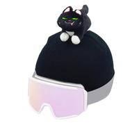 De Casco De Esquí En Forma De Animal - Accesorios De Deportes De Invierno con Diseño De Gato, Cubierta De Casco Suave Y Extensible, Equipo De Nieve Ligero con Ajuste Seguro | Equipo