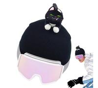 De Casco De Snowboard - sobre Temática Animales Fantasía, Textil Ligero De Seda De Leche, Superposición De Sombreros Flexible, Barrera Aislante Decorativa | para Estaciones