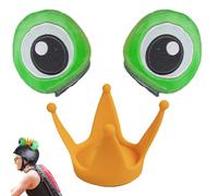 de cascos con orejas para motocicleta - 10*7*6CM Orejas lindas para niños de esquí de rana de dibujos animados | Accesorios paracascos, bocinas para cascos de fácil sujeción para niños, complemento p
