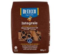 De Cecco Mezzi Rigatoni Whole Wheat (Integrale) Italian Pasta 500g Health Food!