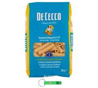 De Cecco Pasta Sedani Rigati nº 57, 100% pasta italiana, paquete de 500 g + llavero Beni Culinari gratuito