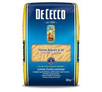 De Cecco Plumas rayadas - 1 paquete de 1000 g - [paquete de 6]