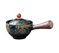 de cerámica china, Dispensadores de té chinos decorativos de 160 ml, herramientas para hacer té, de Kungfu con mango de madera, giratoria multifuncional 360 para mujeres, hombres y amantes del