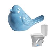 de cerámica para pernos de inodoro, tornillos de repuesto para pájaros de 7 x 8 x 12 cm, accesorio decorativo para baño, acabado de cerámica pulida, actualización de inodoro, renovación del