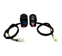 de cerradura de motocicleta Ajuste para Scooter 22mm 7/8 "interruptores de barra de manillar de motocicleta luz intermitente de emergencia bocina botón de inicio de señal de giro