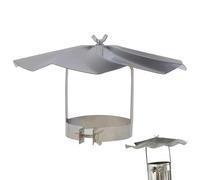 de chimenea de chimenea, tapa de tubería de estufa | Sombrero de cono de techo de acero inoxidable - Pipa de estufa fuera de la tapa, protección contra el polvo de nieve para