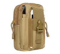 de Cintura Grande, Gran Capacidad Fanny Pack, Outdoor Hiking Belt Bag, 4,72 x 1,96 x 6,29 Pulgadas, compacta y Ajustable Sturdy Stylish Pocket Storage, for Fishing, Camping, and Travel, Caqui