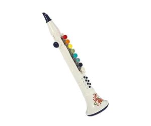 de Clarinete para niños - ABS | de Clarinete para niños pequeños con Cuerpo ABS Suave, Tarjetas Musicales, baterías, cordón para Aprendizaje temprano, Destornillador, potenci